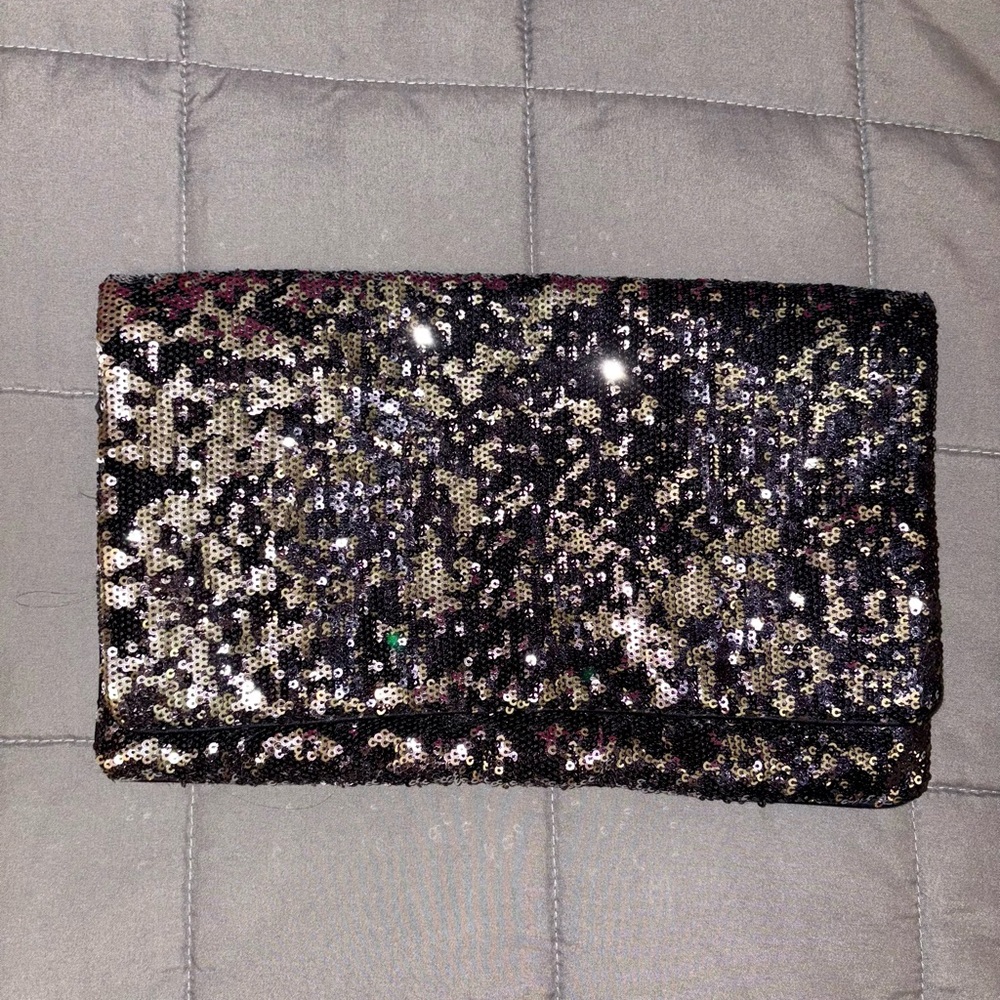BCBG Maxazria Sequin Envelope Clutch